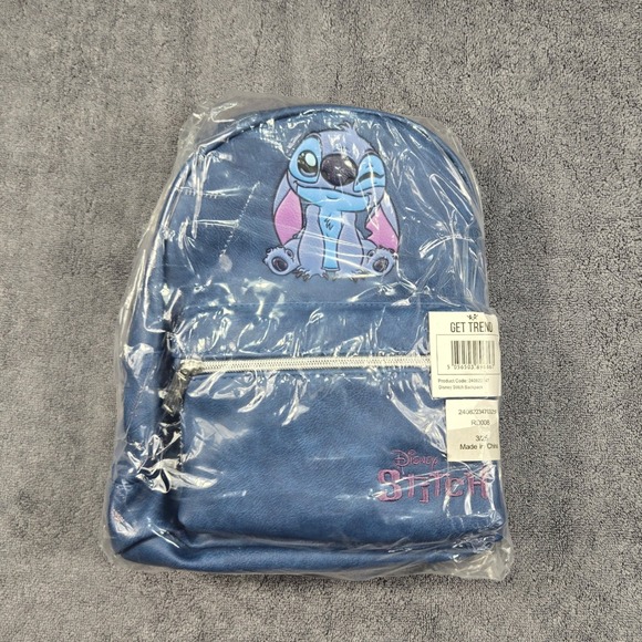 Disney Other - Disney Stitch Mini Backpack Kids Blue NEW Difuzed 240822347 Lilo & Stitch Bag